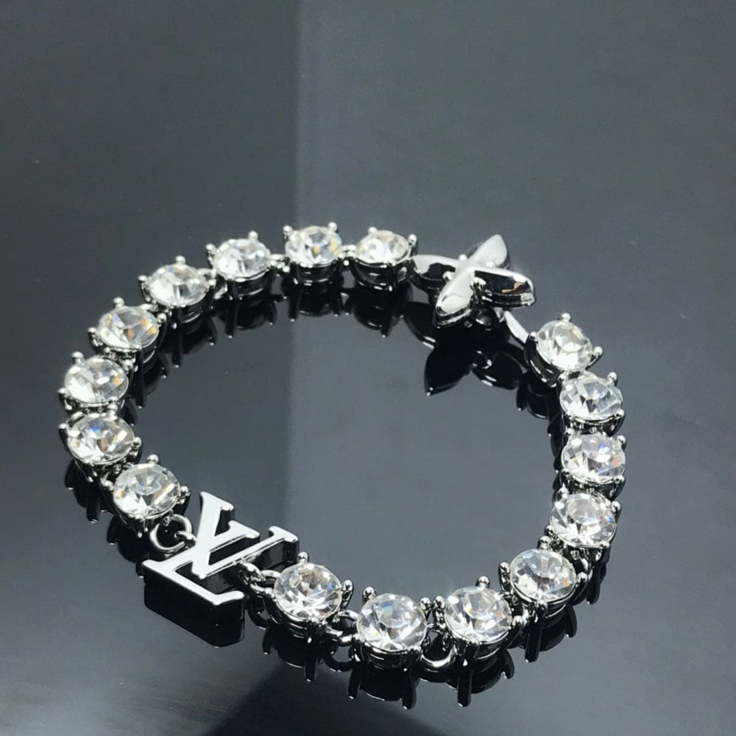18K Louis Vuitton Crystals Bracelet