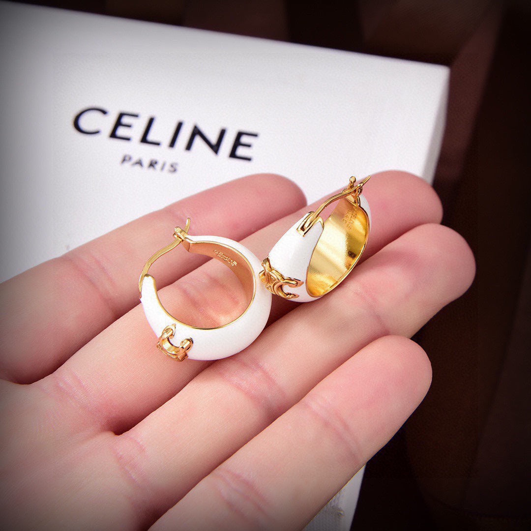 18K Celine Pearl Earrings